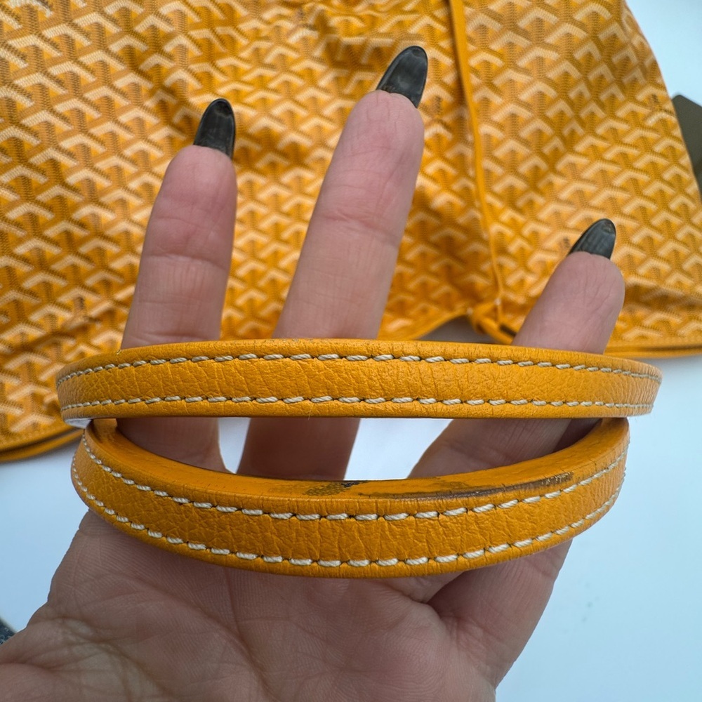 Goyard St Louis GM Yellow Snoopy Marquage Tote w/ Pochette & Dust Bag - Picture 11 of 17